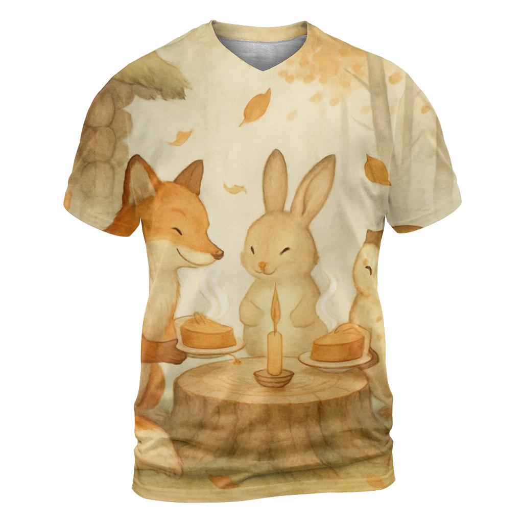 Woodland Pie Circle unique graphic print tees