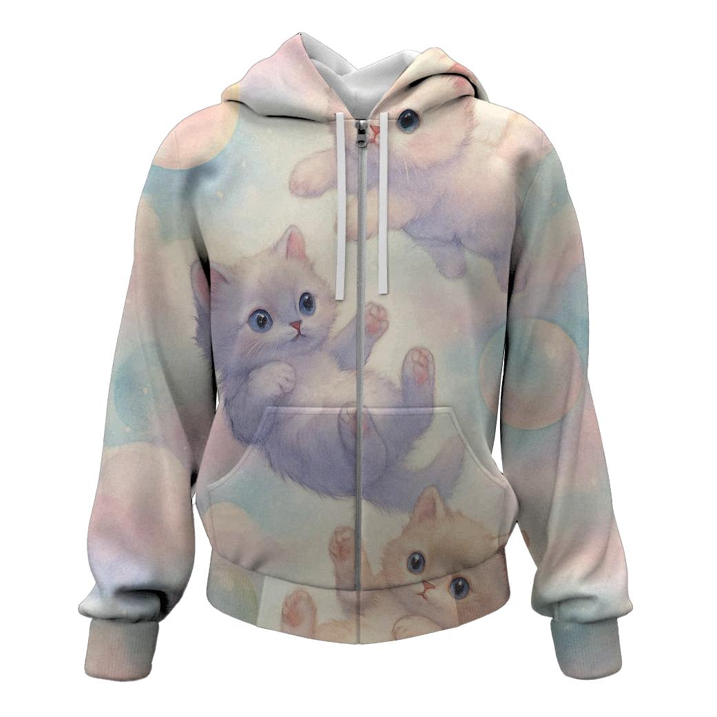Cotton Candy Cloud Kittens pullover hoodies