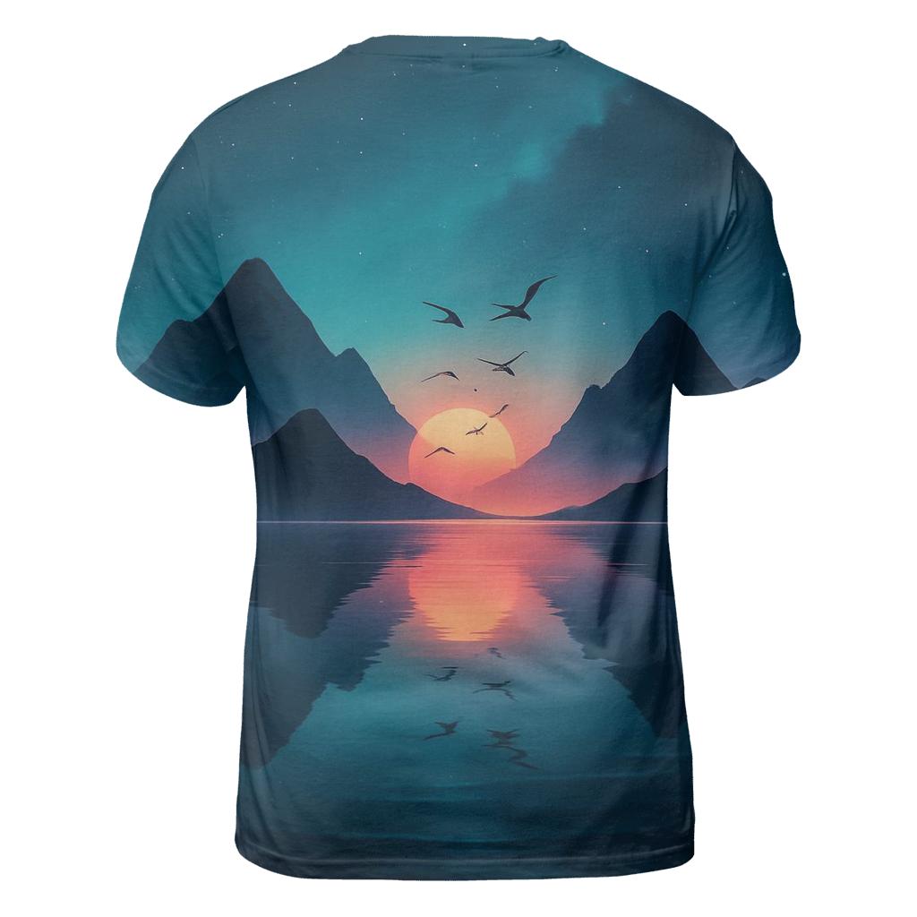 Celestial Ridge Glow custom all-over print shirts