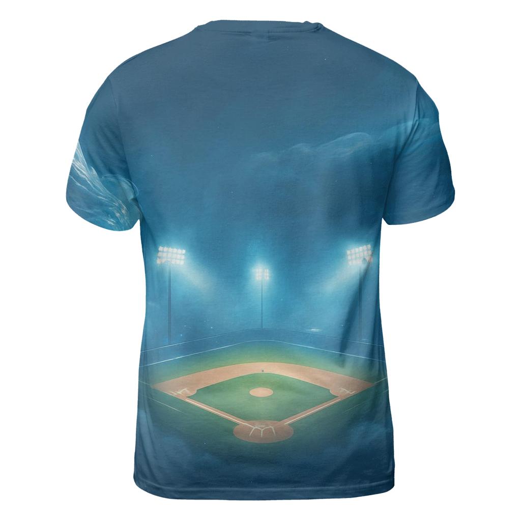 Sky Diamond Blue Jays artistic all-over print tops