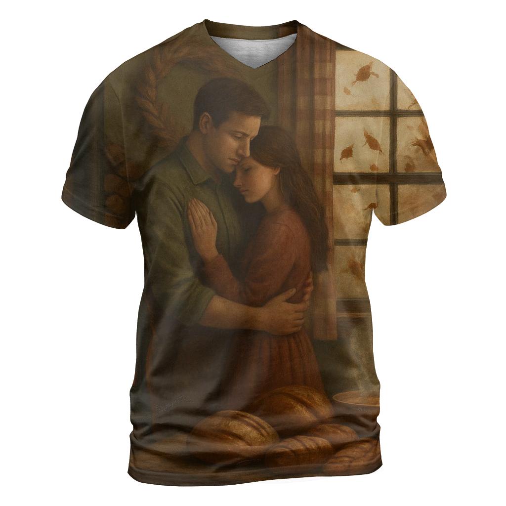 Cozy Cabin Gratitude unique graphic print tees