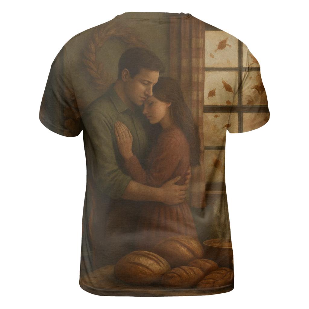 Cozy Cabin Gratitude unique graphic print tees