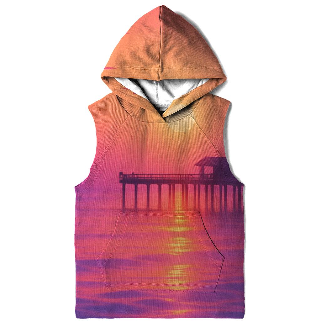 Neon Pier Reverie zip-up hoodies