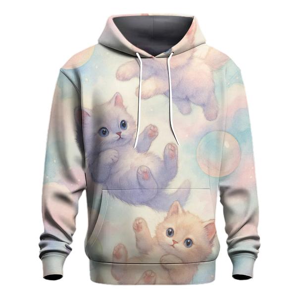Cotton Candy Cloud Kittens embroidered hoodies