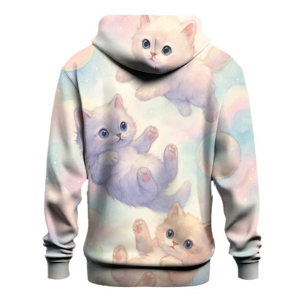 Cotton Candy Cloud Kittens embroidered hoodies