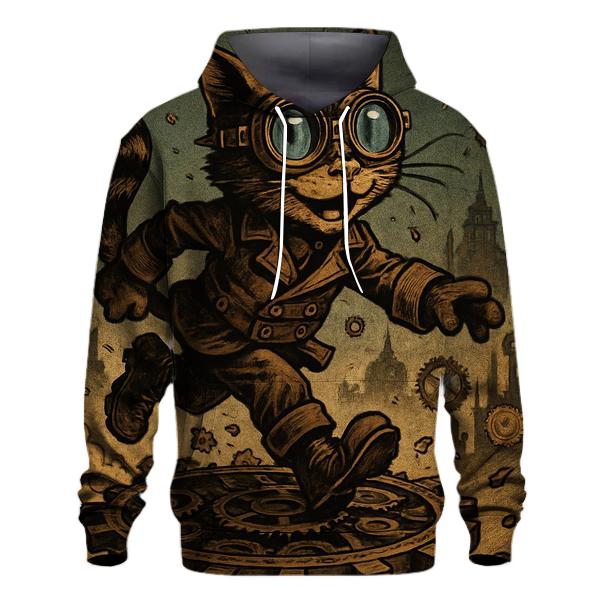 Clockwork Explorer Cat heavyweight hoodies