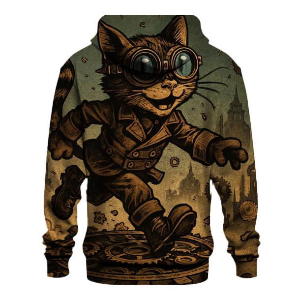 Clockwork Explorer Cat heavyweight hoodies