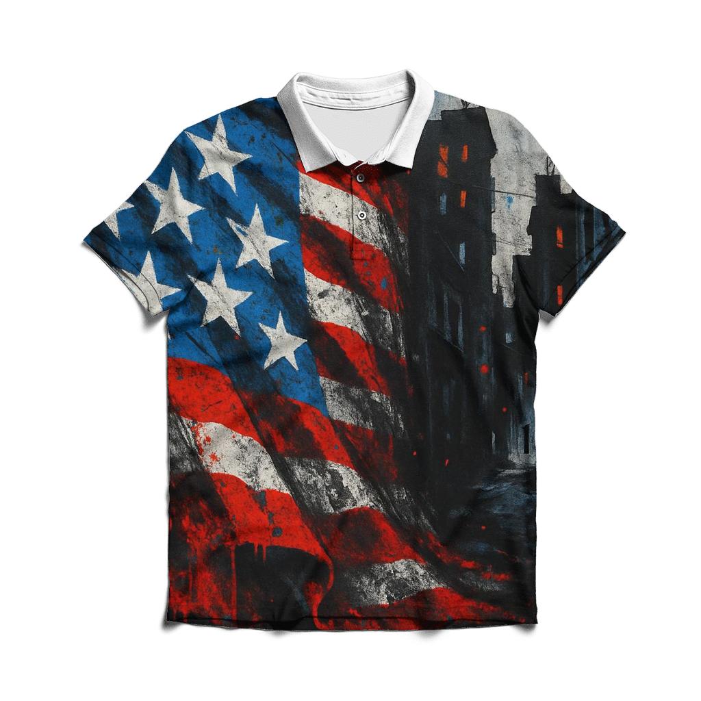 Gritty City Banner stylish collar polo tees