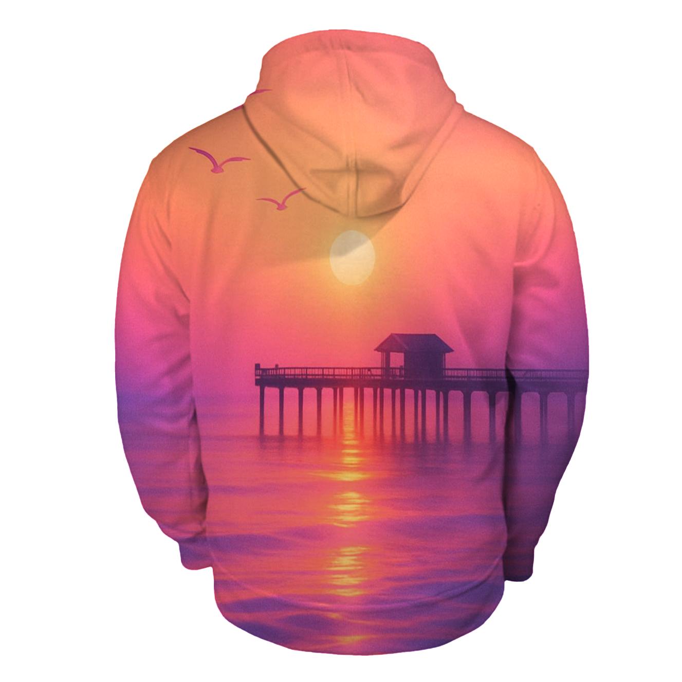 Neon Pier Reverie designer hoodies