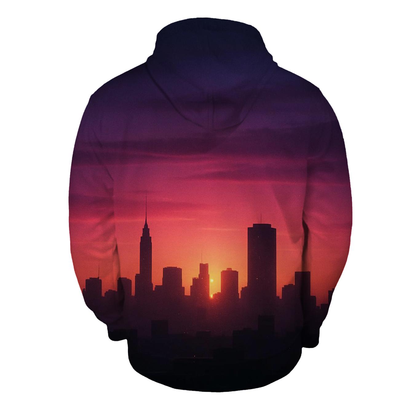 Violet Skyline Velvet lightweight hoodies