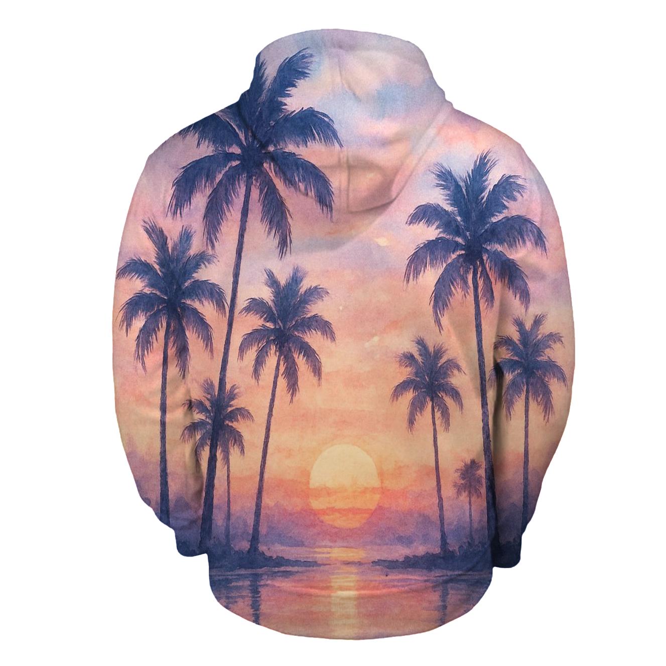 Tropical Echo Horizon pullover hoodies