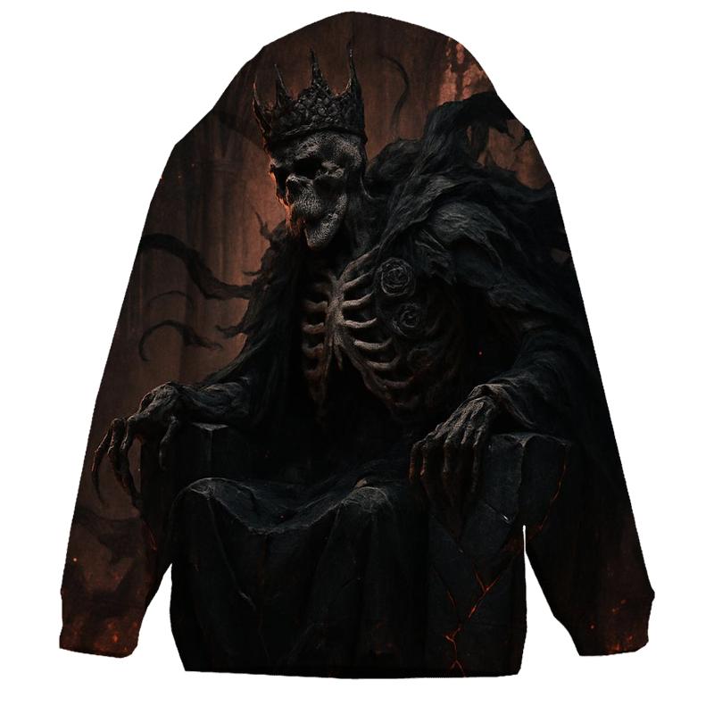 Ashen Throne Of The Skeleton King lightweight hoodies