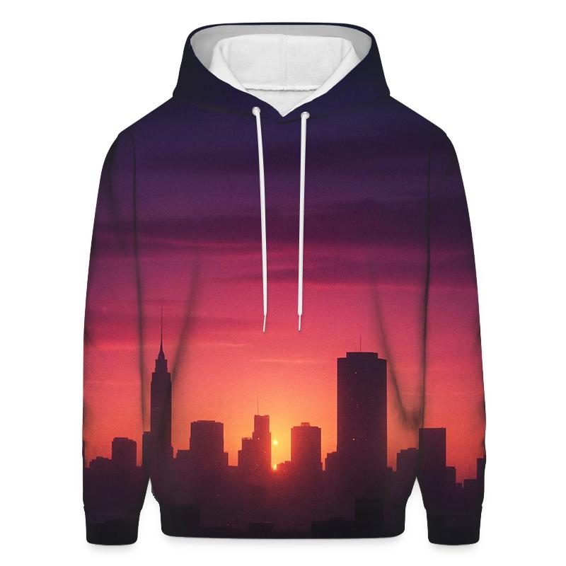 Violet Skyline Velvet heavyweight hoodies