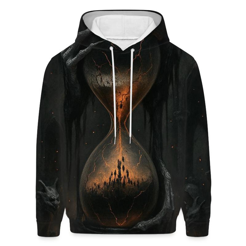 Hourglass Of Souls And Ash printed hoodies