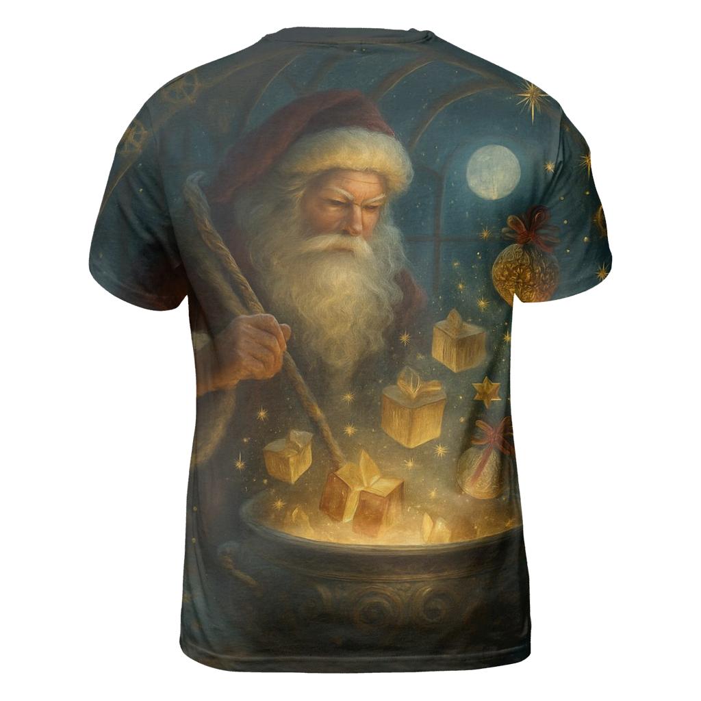 Midnight Gift Alchemist Santa trendy printed shirt styles