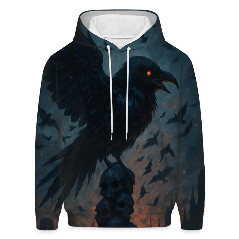 Raven Of The Black Cathedral graphic hoodies