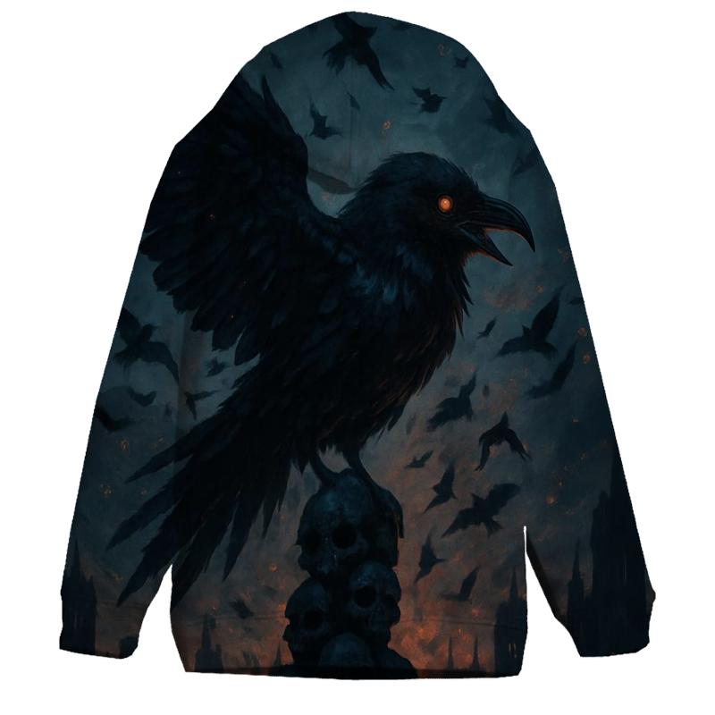 Raven Of The Black Cathedral graphic hoodies