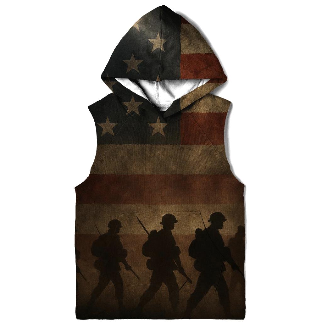 Phantom Platoon Flag printed hoodies