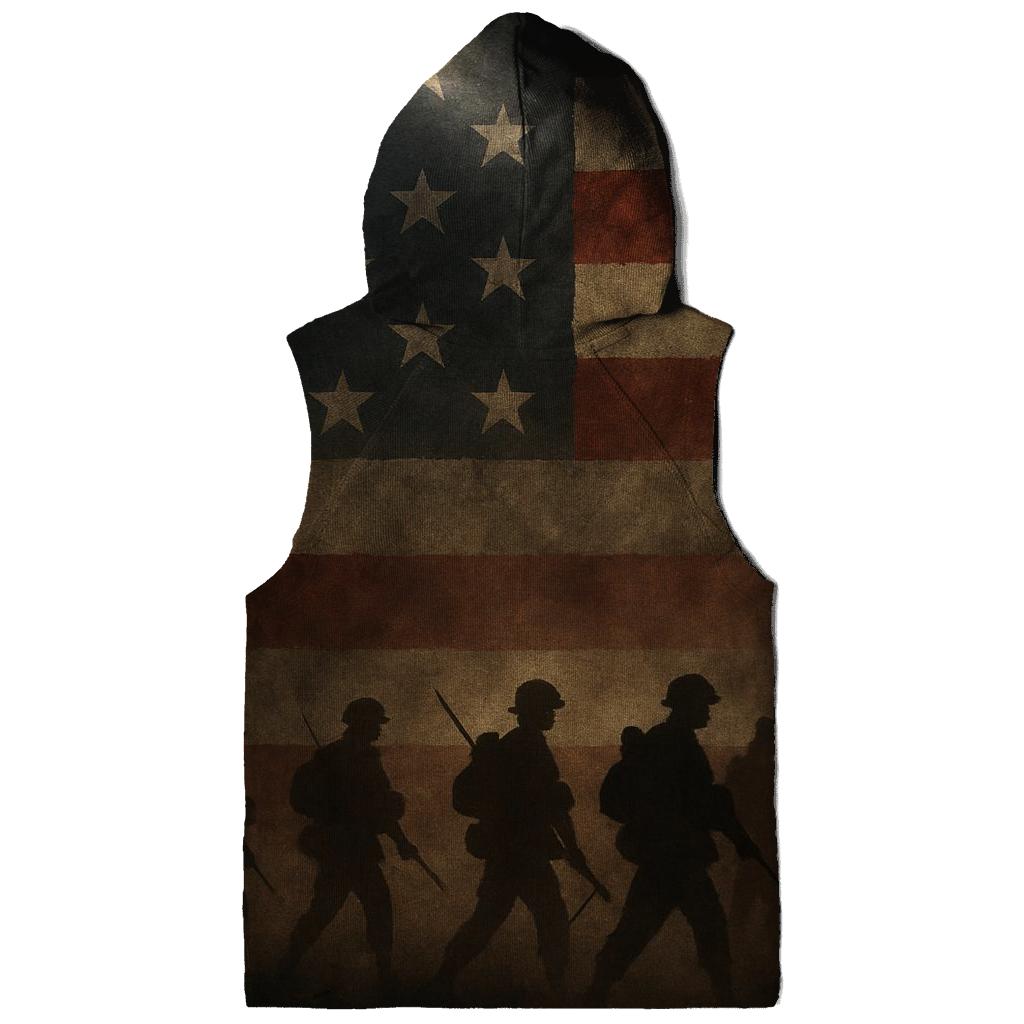 Phantom Platoon Flag printed hoodies