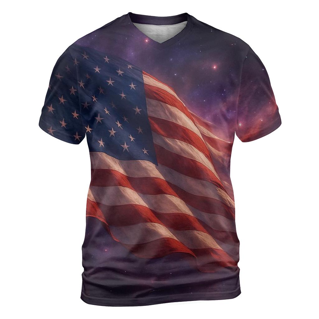 Nebula Stars And Stripes custom all-over print shirts