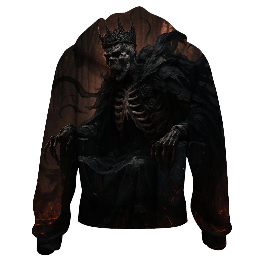 Ashen Throne Of The Skeleton King custom hoodies