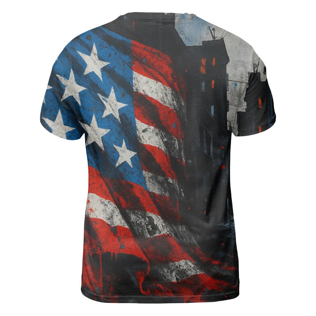 Gritty City Banner artistic all-over print tops