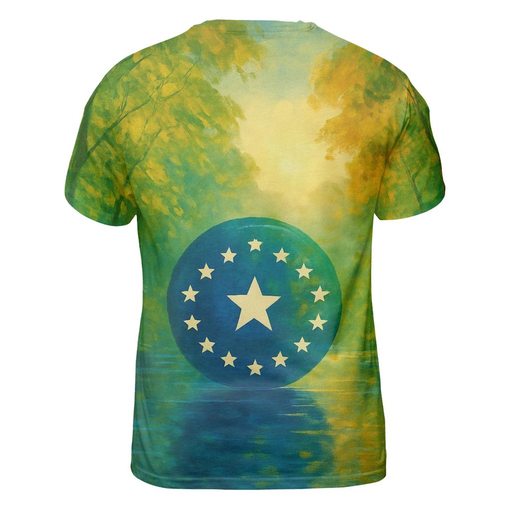 Brazil Amazon Mosaic artistic all-over print tops