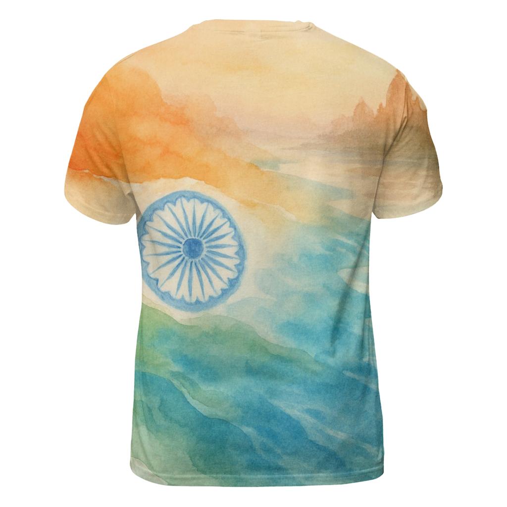India Watercolor Ganges designer pattern shirts