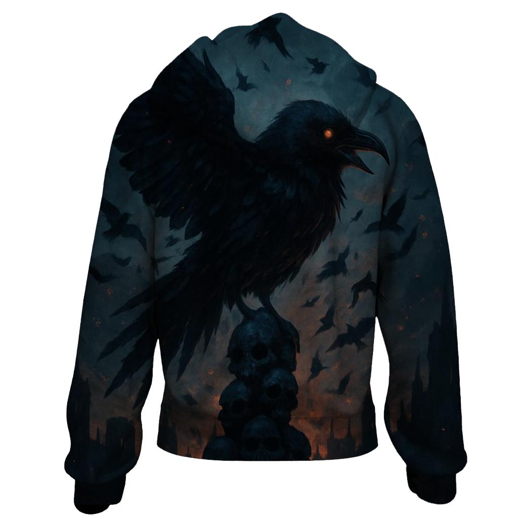 Raven Of The Black Cathedral designer hoodies
