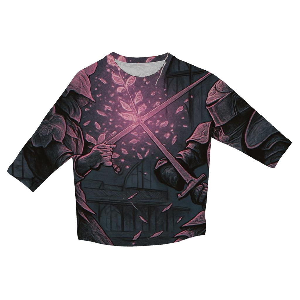 Chrome Orchid Duelist stylish quarter sleeve tops
