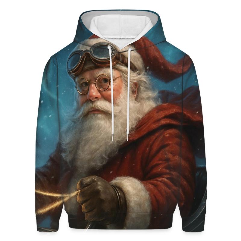 Aurora Sleigh Pilot Santa hoodies fashion