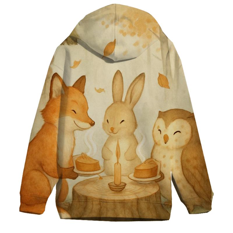 Woodland Pie Circle zip-up hoodies