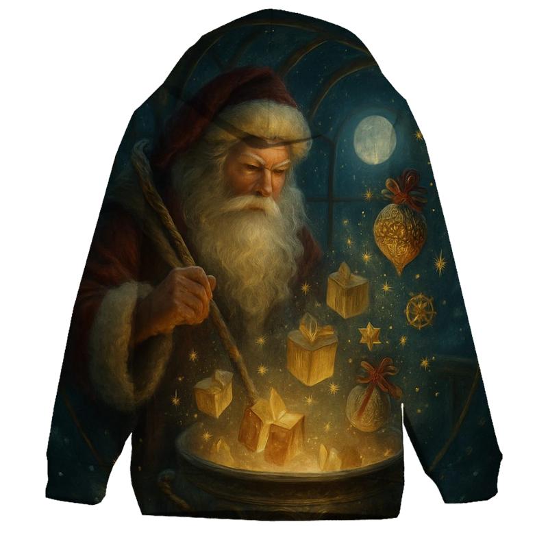 Midnight Gift Alchemist Santa zip-up hoodies