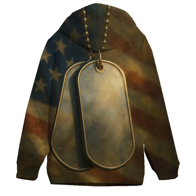 Silent Watch Dog Tags zip-up hoodies