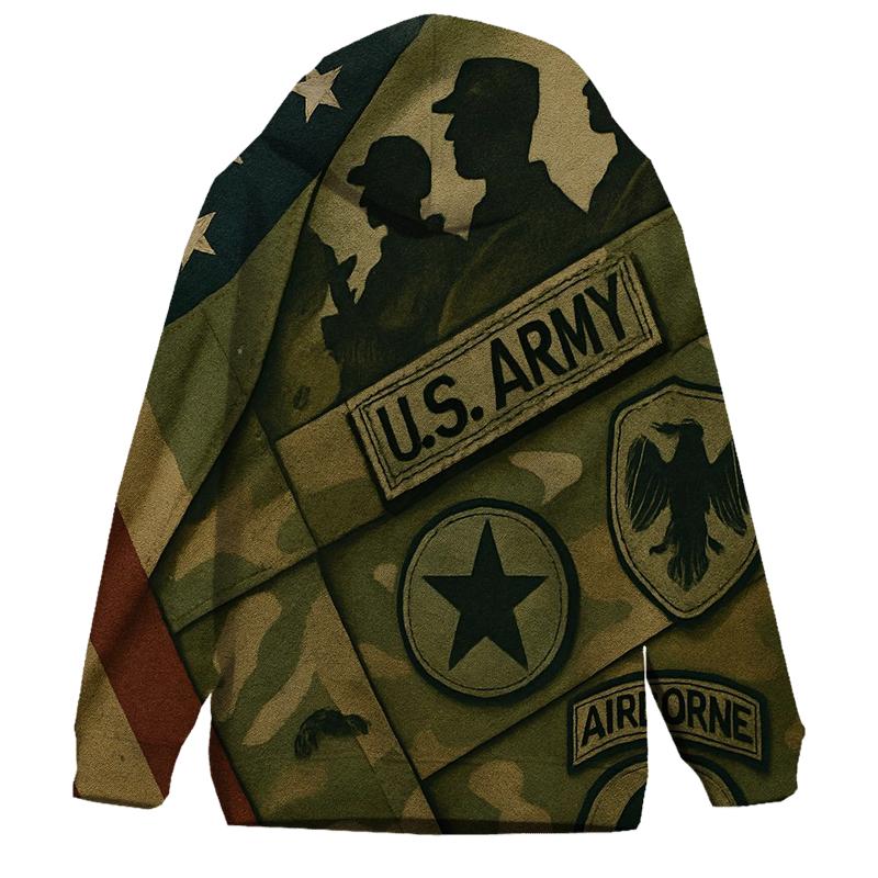 Camouflage Unity Flag hoodie trends