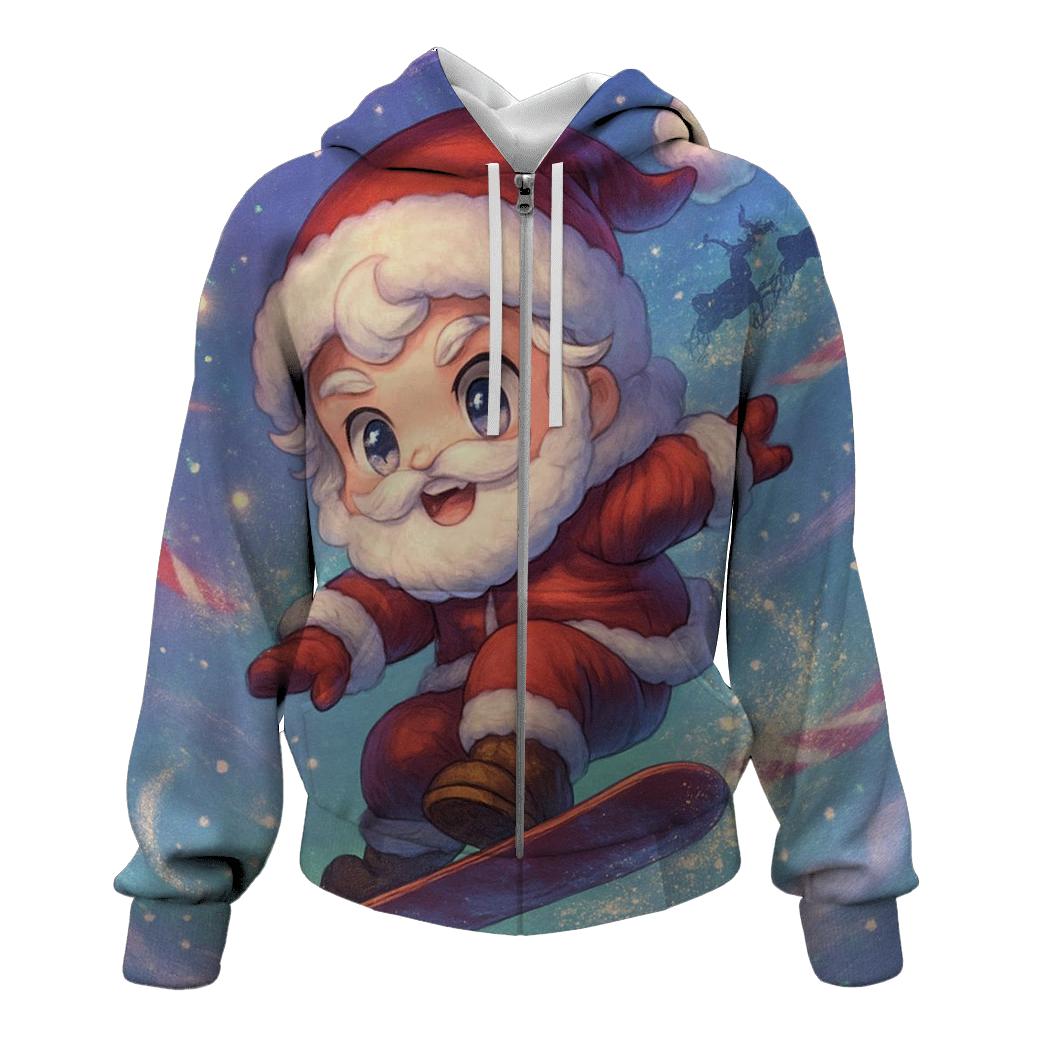 Zero Gravity Snowboard Santa premium hoodies