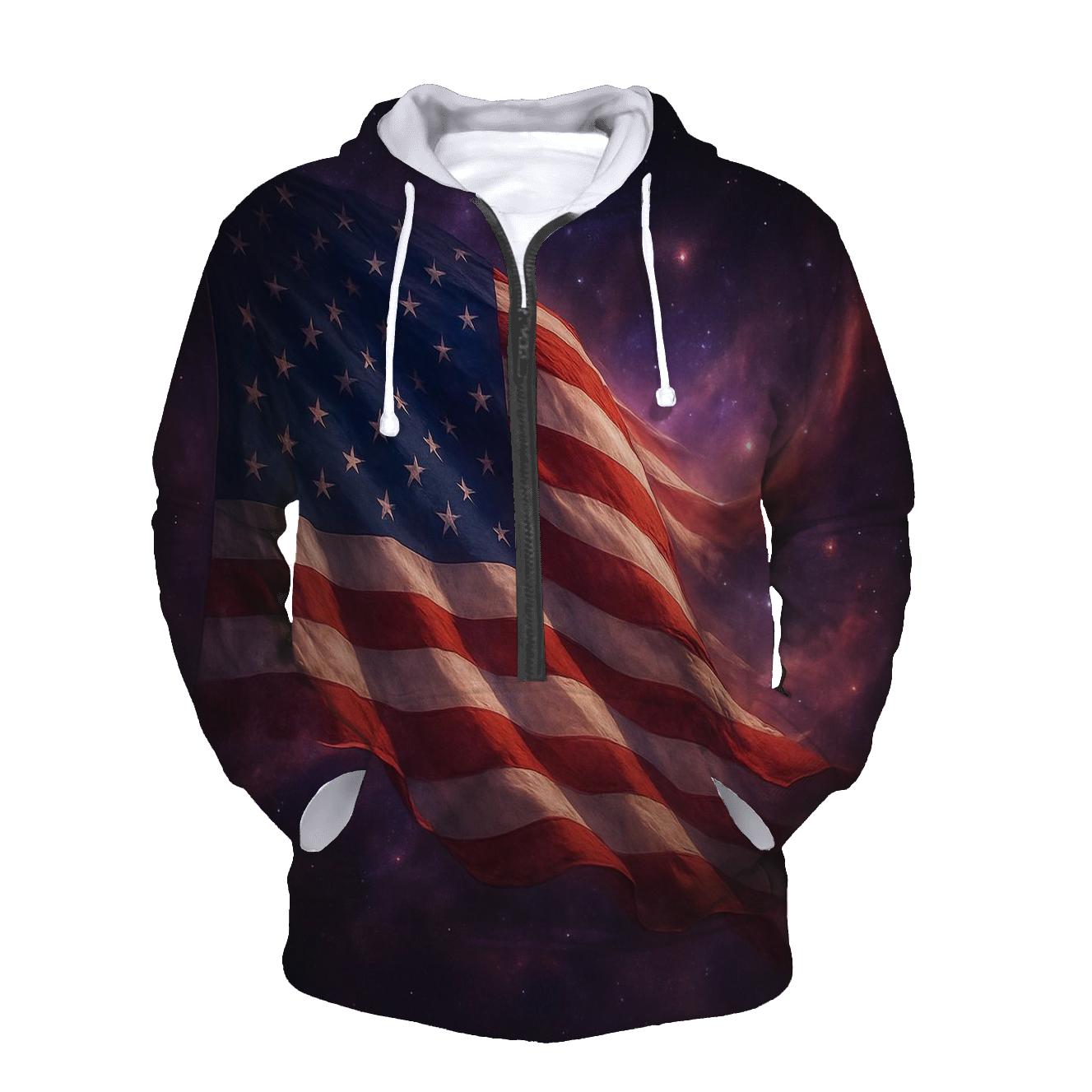 Nebula Stars And Stripes lightweight hoodies