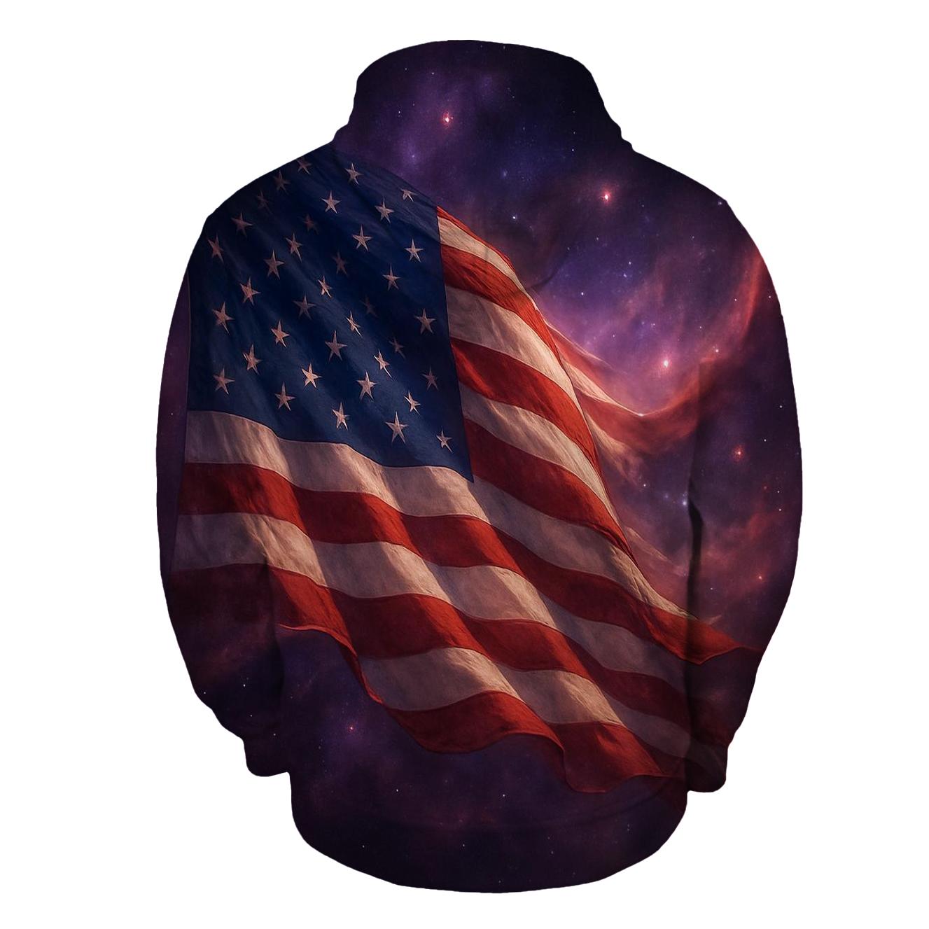 Nebula Stars And Stripes lightweight hoodies