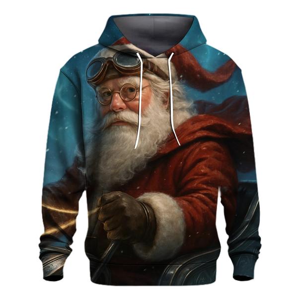 Aurora Sleigh Pilot Santa hoodie styles