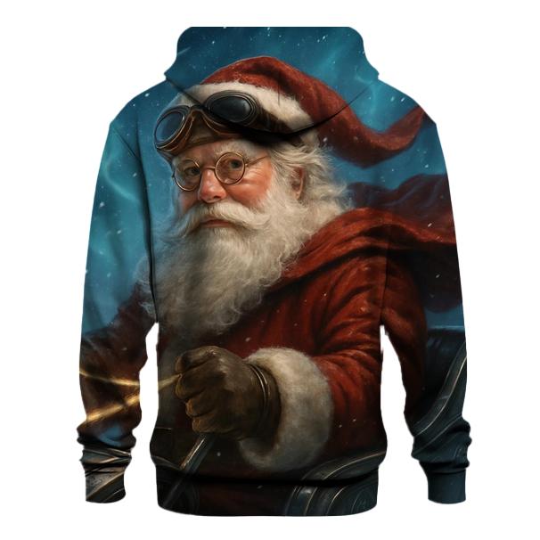 Aurora Sleigh Pilot Santa hoodie styles