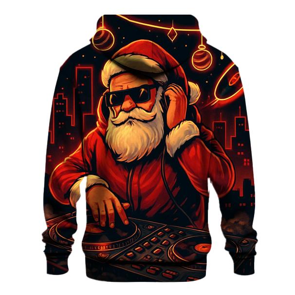 Neon Streetwear Santa DJ hoodies fashion