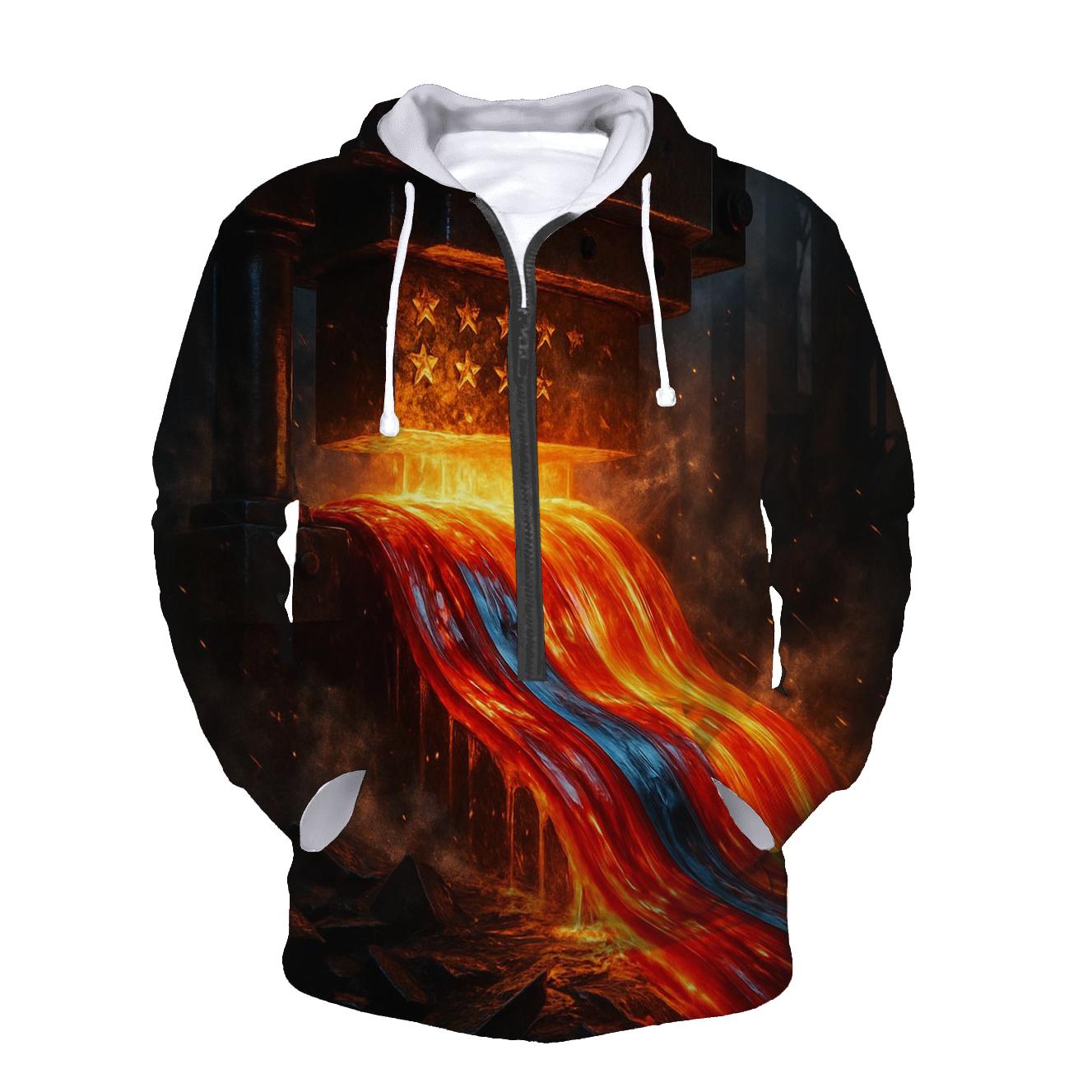 Industrial Stripe Forge pullover hoodies