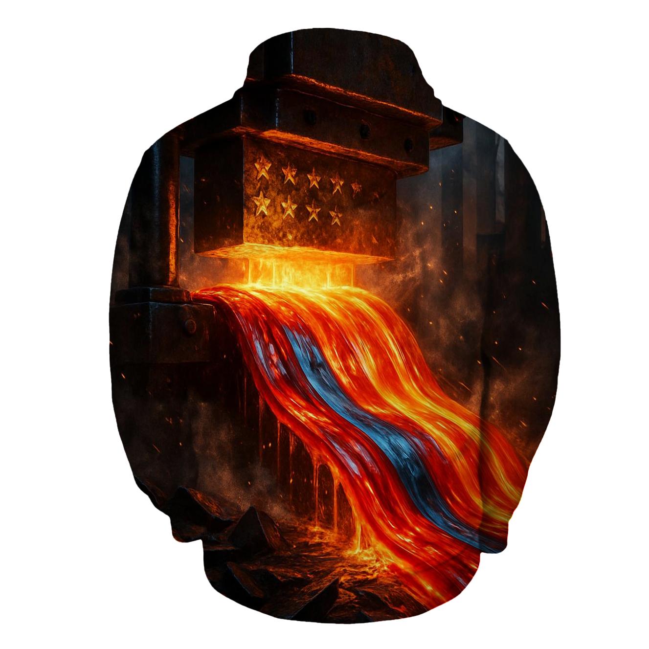 Industrial Stripe Forge pullover hoodies