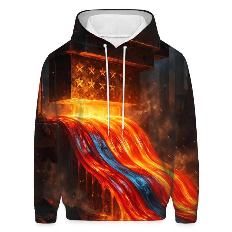 Industrial Stripe Forge printed hoodies