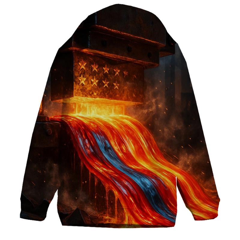 Industrial Stripe Forge printed hoodies