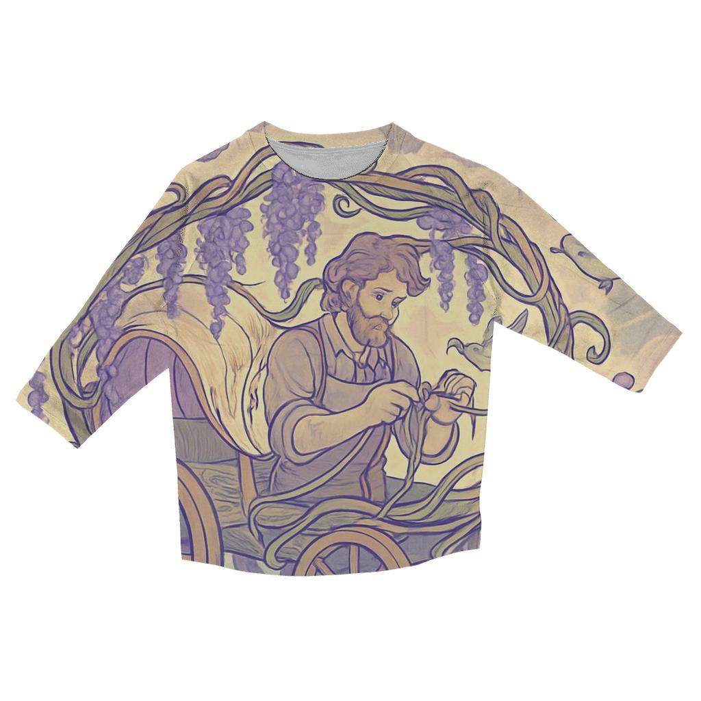 Wisteria Sky Cartwright personalized 3/4 sleeve tees