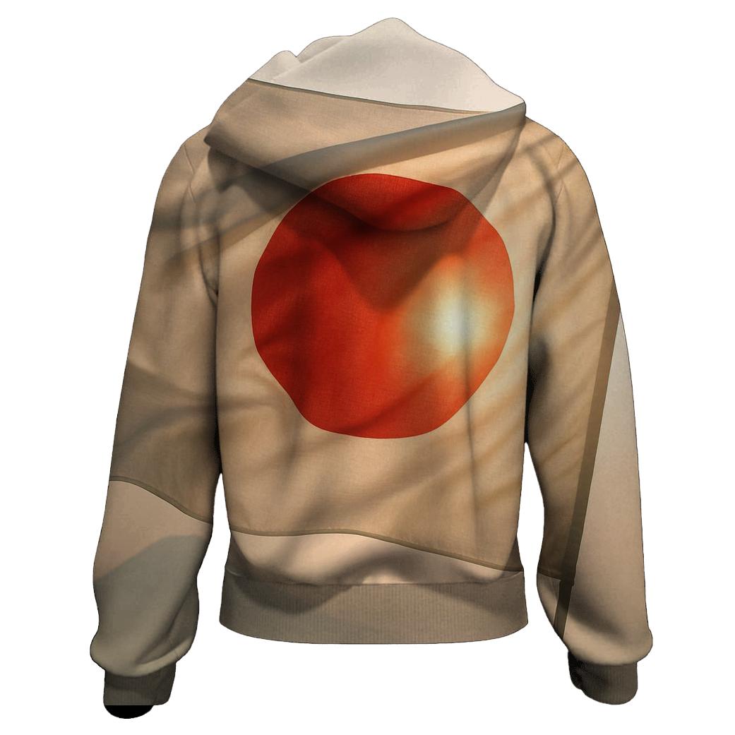Japan Rising Fabric graphic hoodies