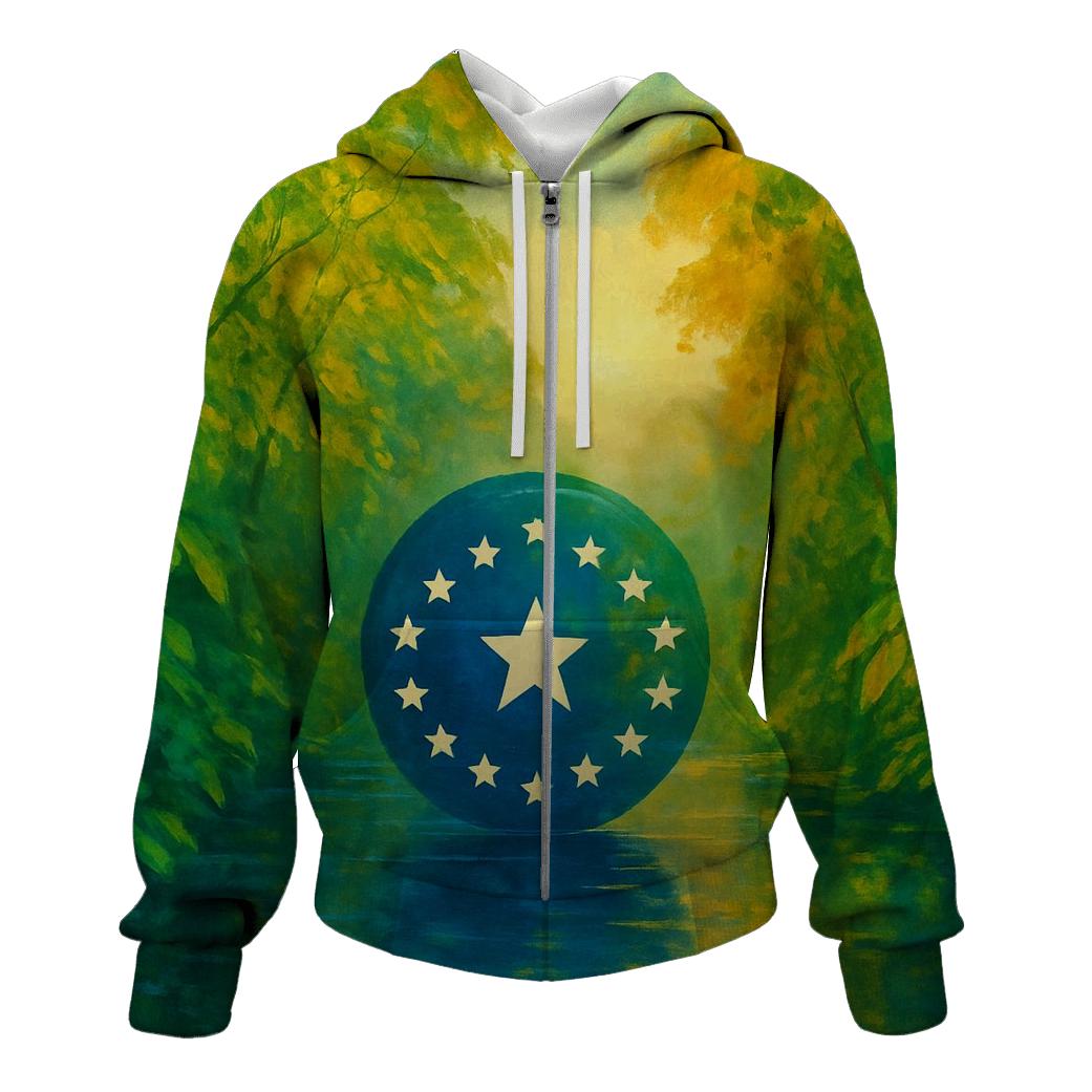 Brazil Amazon Mosaic premium hoodies