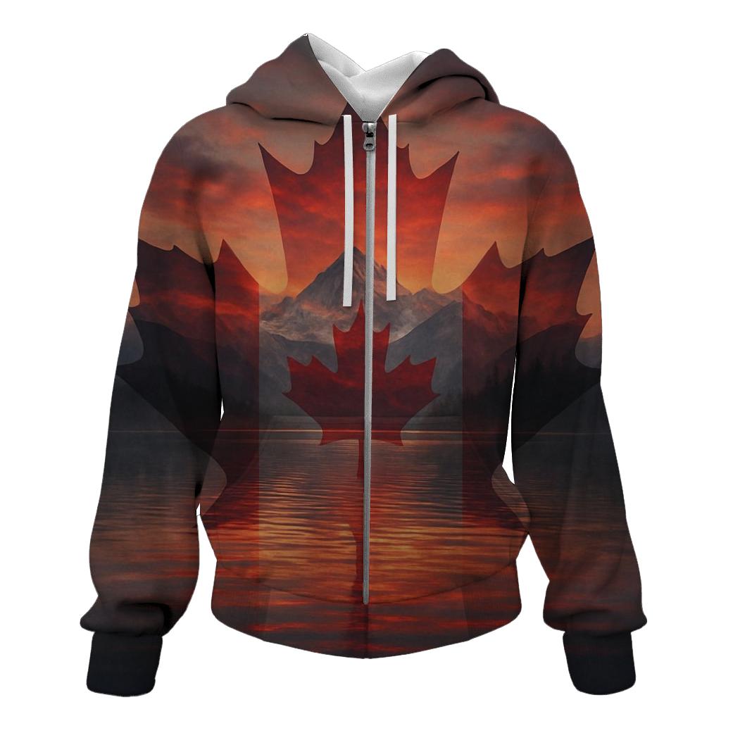 Canada Maple Reflection hoodies fashion