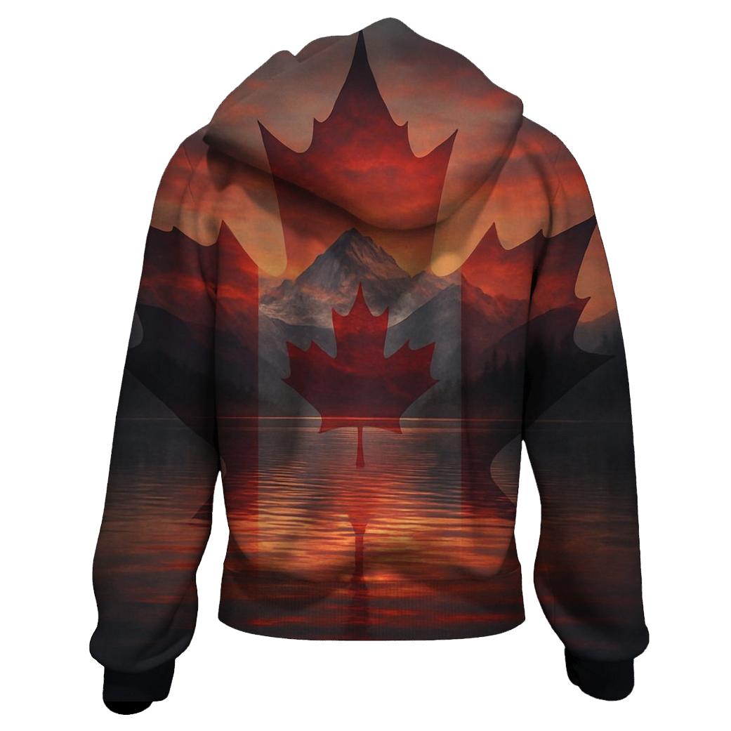 Canada Maple Reflection hoodies fashion